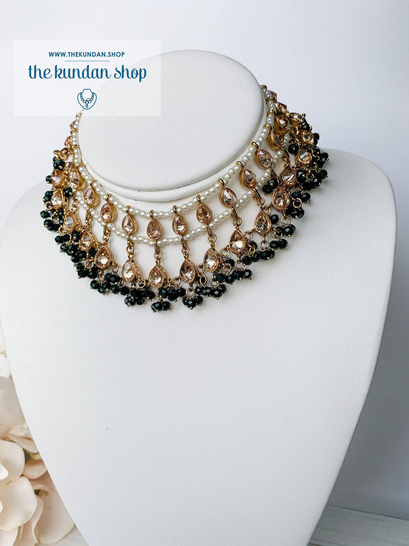 Aligned Choker Necklace Sets THE KUNDAN SHOP 