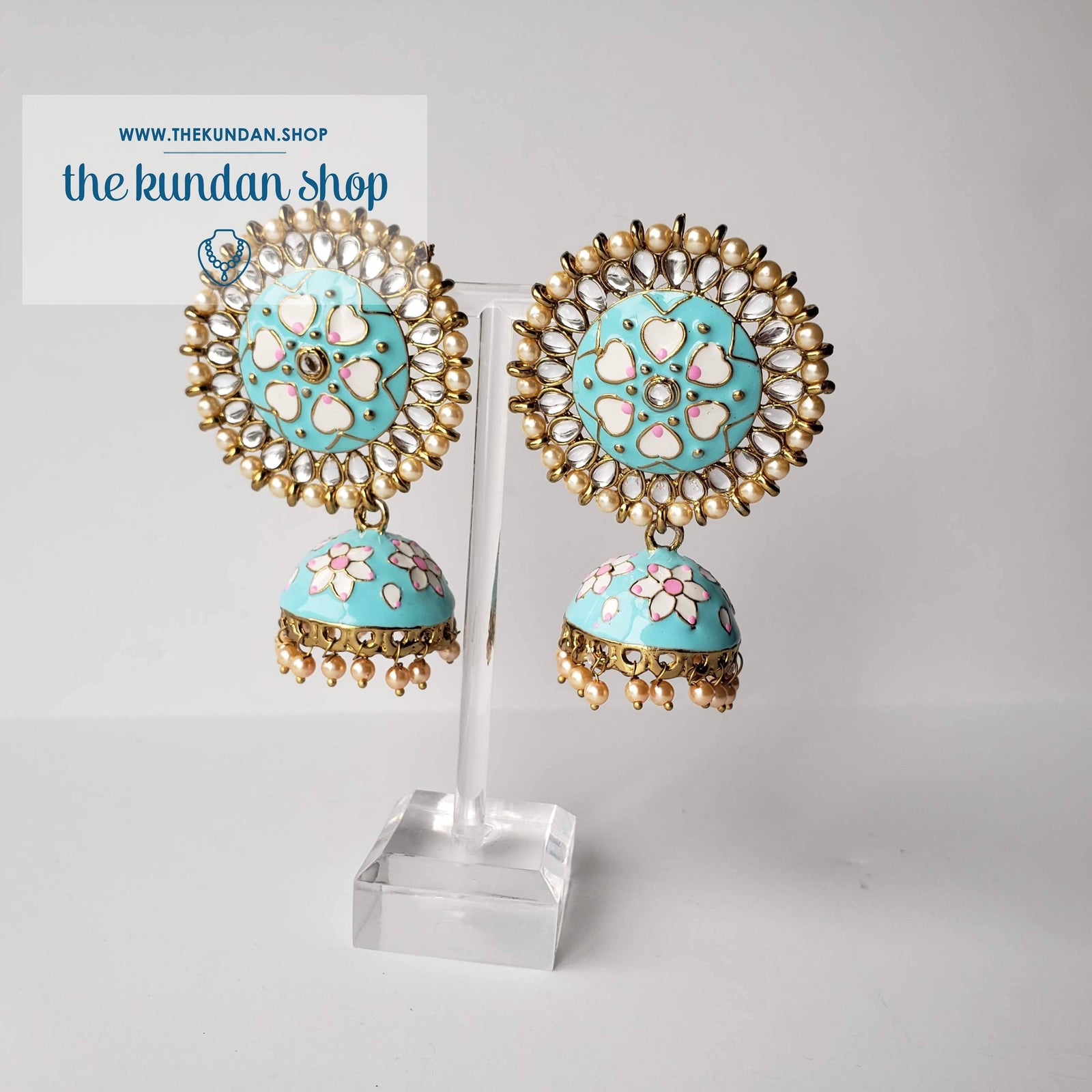 Flower Party, Earrings - THE KUNDAN SHOP