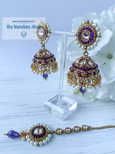 Introspective (various colours), Earrings + Tikka - THE KUNDAN SHOP