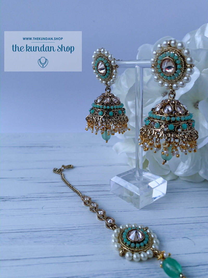 Introspective (various colours), Earrings + Tikka - THE KUNDAN SHOP