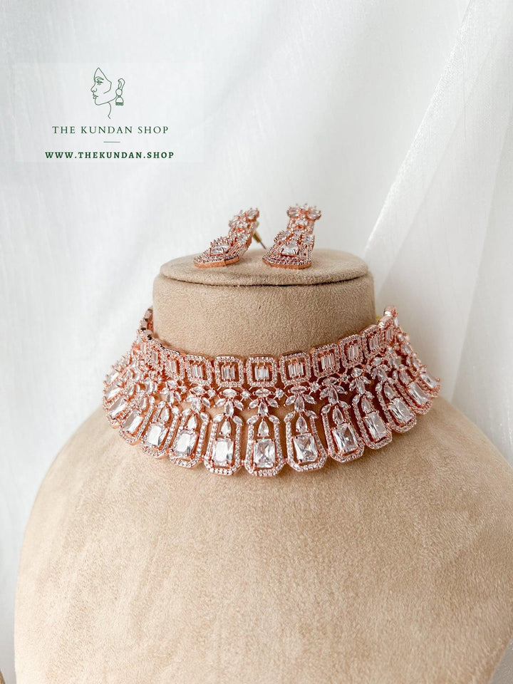 Boisterous in Rose Gold Necklace Sets THE KUNDAN SHOP 
