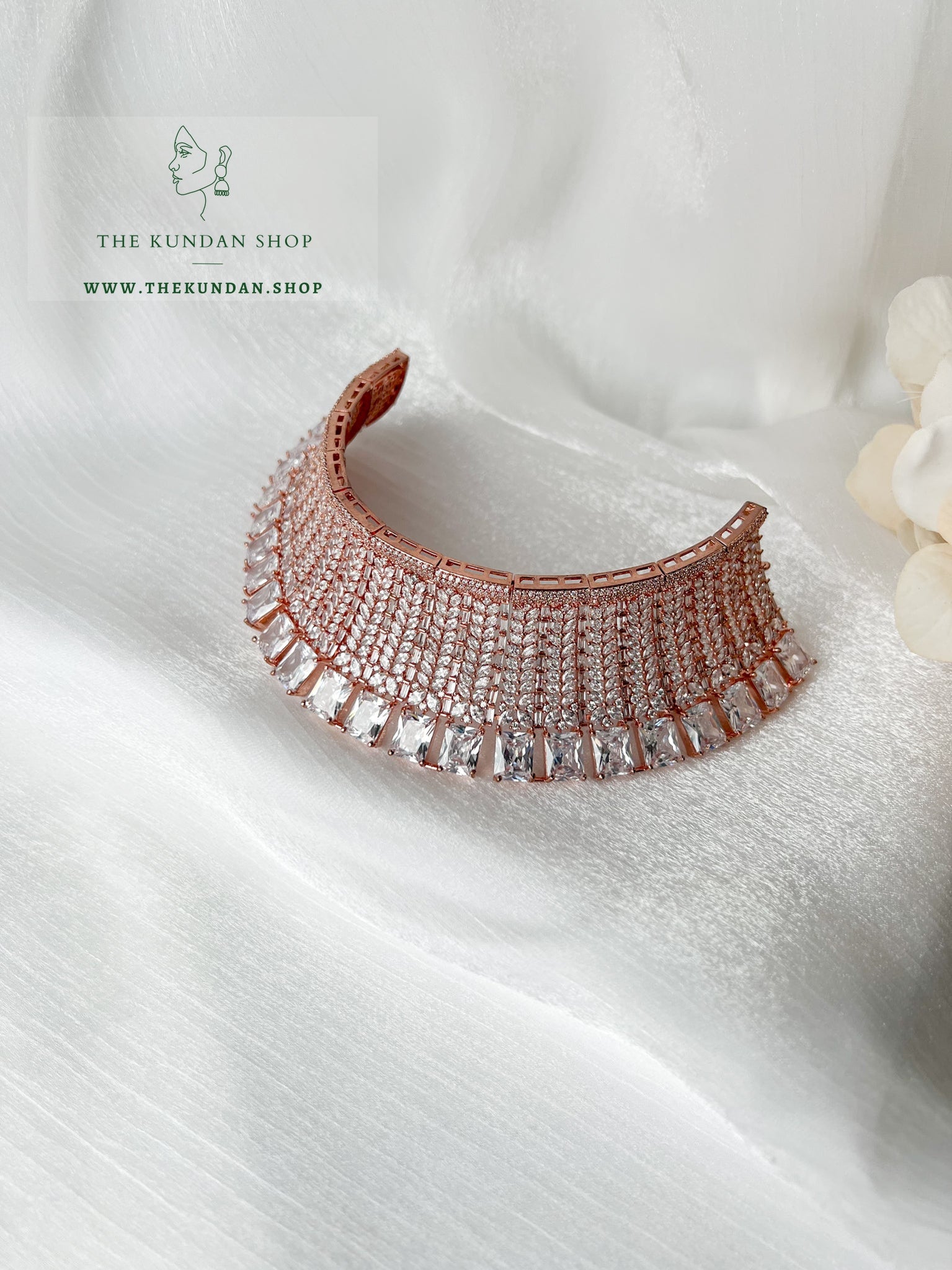 Fancied in Rose Gold (Necklace Only) Necklace Sets THE KUNDAN SHOP 
