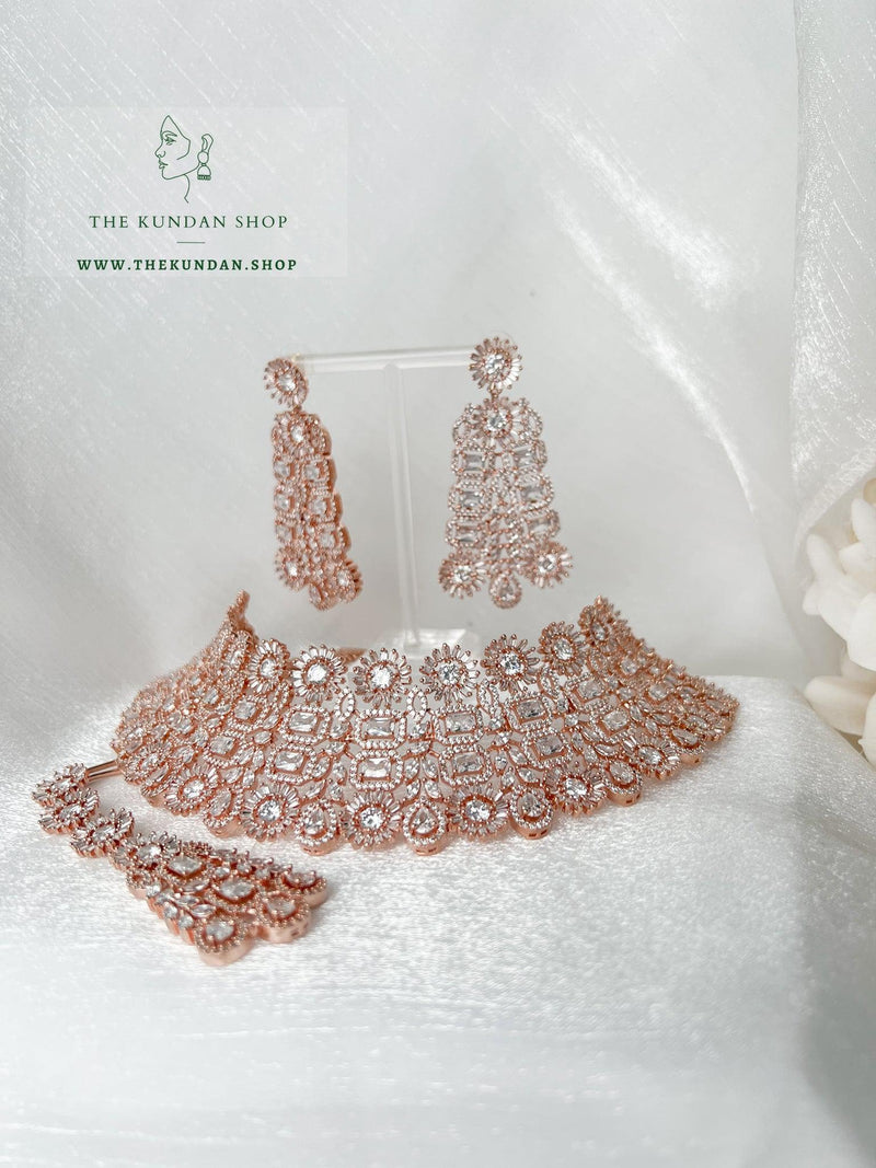 Wanders in Rose Gold Necklace Sets THE KUNDAN SHOP 