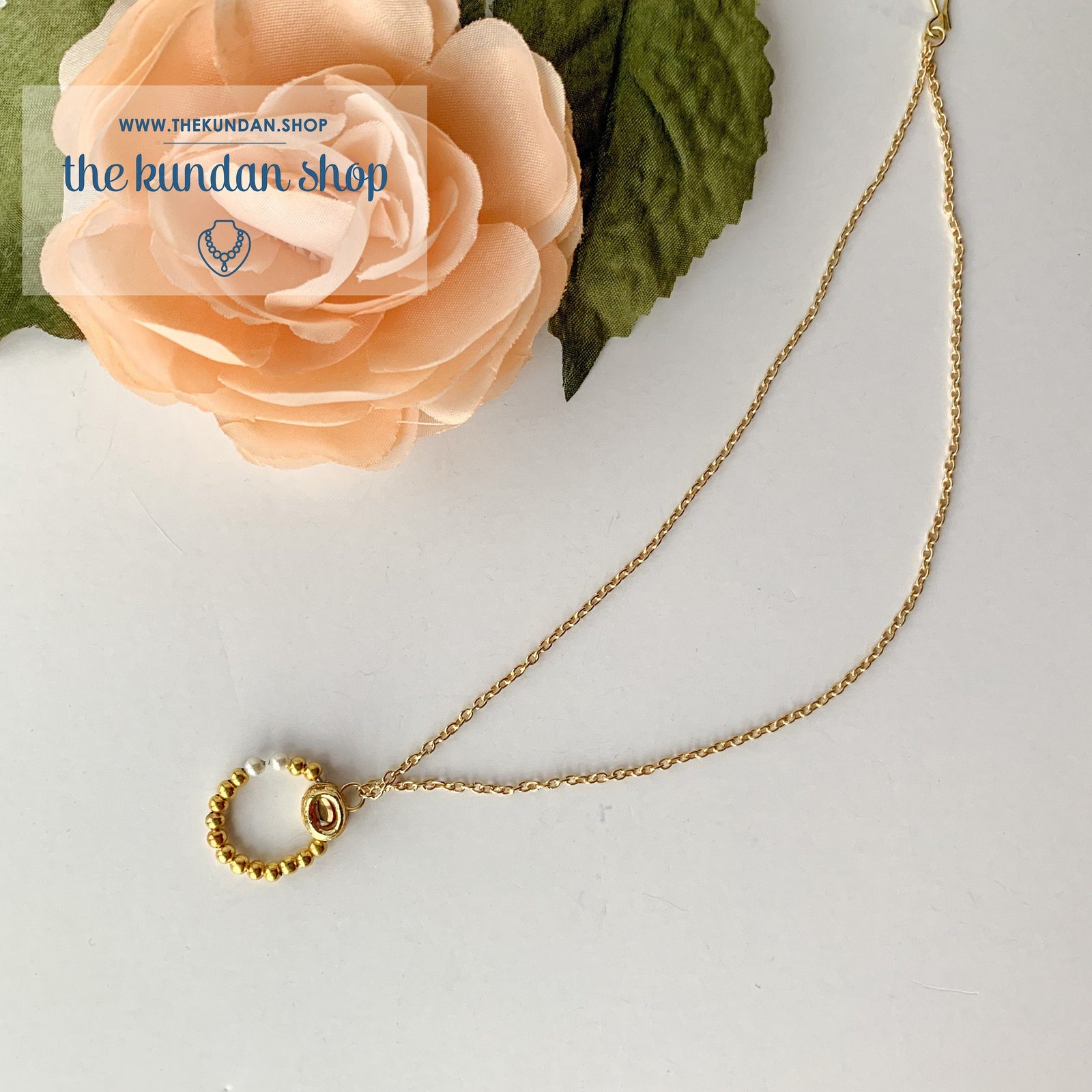 Dark Stone - 2 Layer Sahara Nose Ring, Naath - THE KUNDAN SHOP