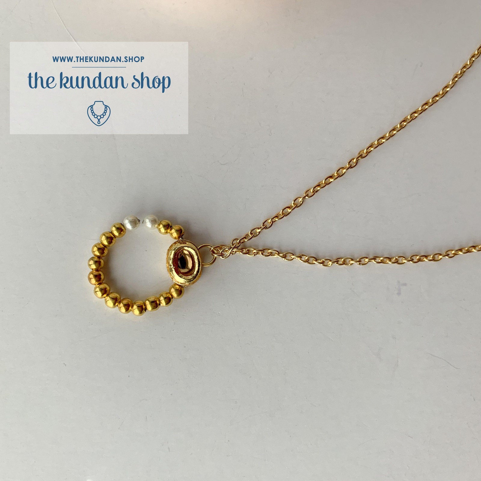 Dark Stone - 2 Layer Sahara Nose Ring, Naath - THE KUNDAN SHOP