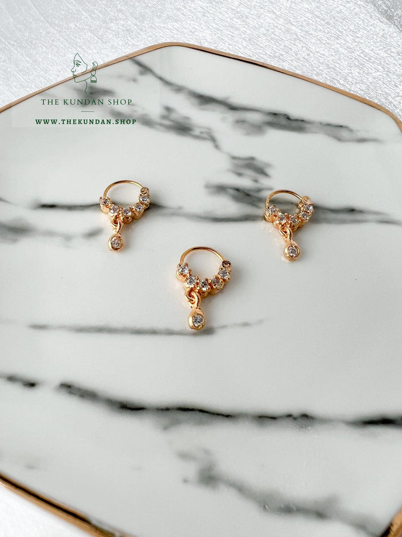 Classic Pierced Nose Ring Naath THE KUNDAN SHOP 