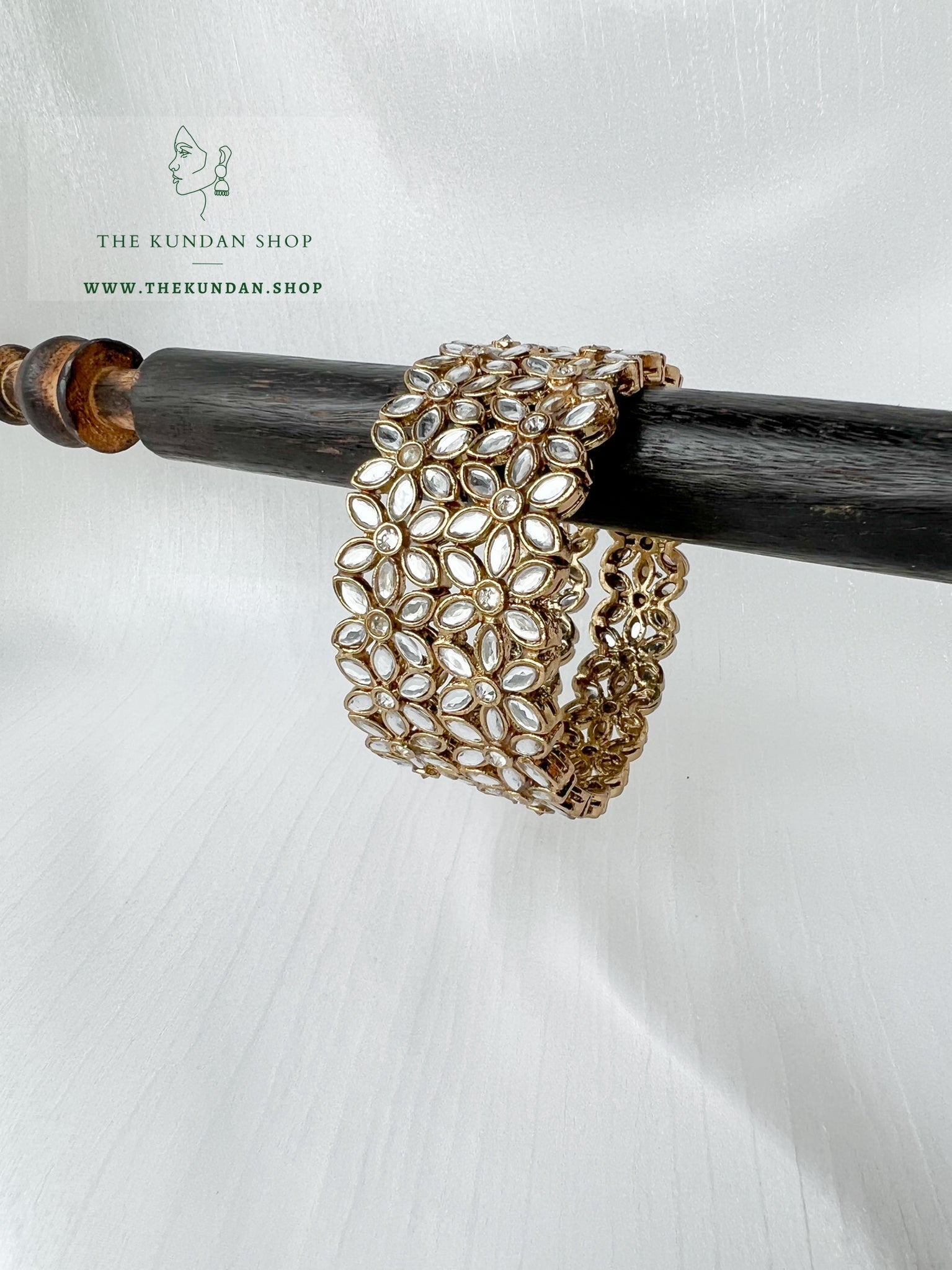 Mirror Petals Kadde Bangles THE KUNDAN SHOP 