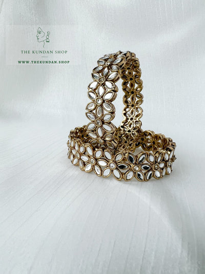 Mirror Petals Kadde Bangles THE KUNDAN SHOP 
