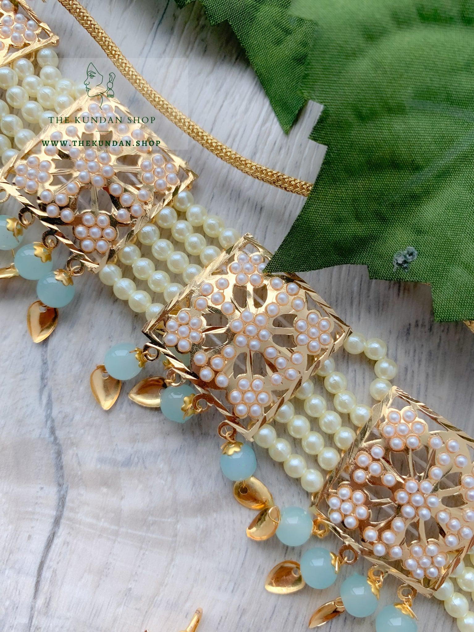 Pastel Jadau Necklace Set Necklace Sets THE KUNDAN SHOP 