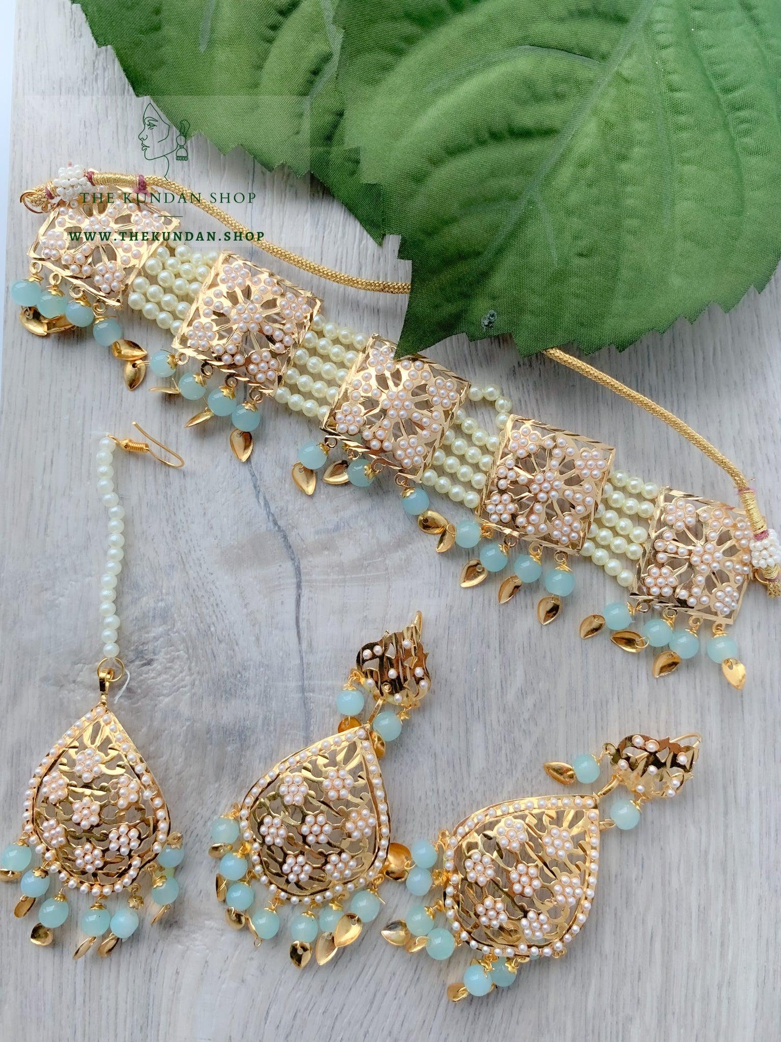 Pastel Jadau Necklace Set Necklace Sets THE KUNDAN SHOP 