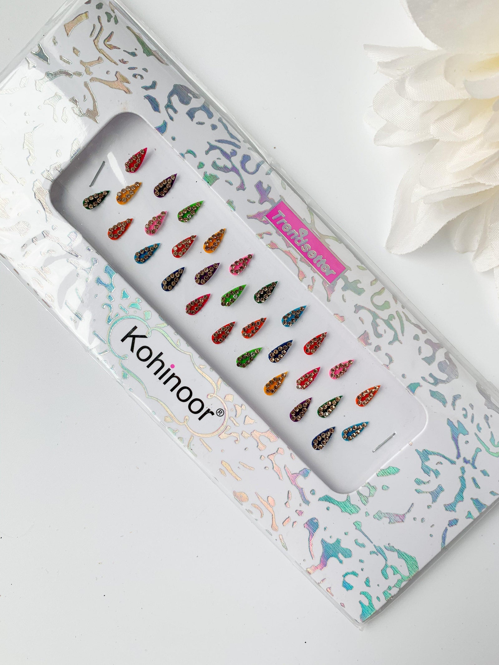 Teardrop Rhinestone Bindis Bindis THE KUNDAN SHOP 