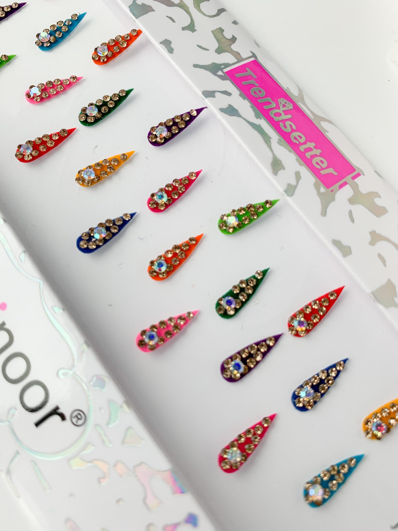 Teardrop Rhinestone Bindis 2.0 Bindis THE KUNDAN SHOP 