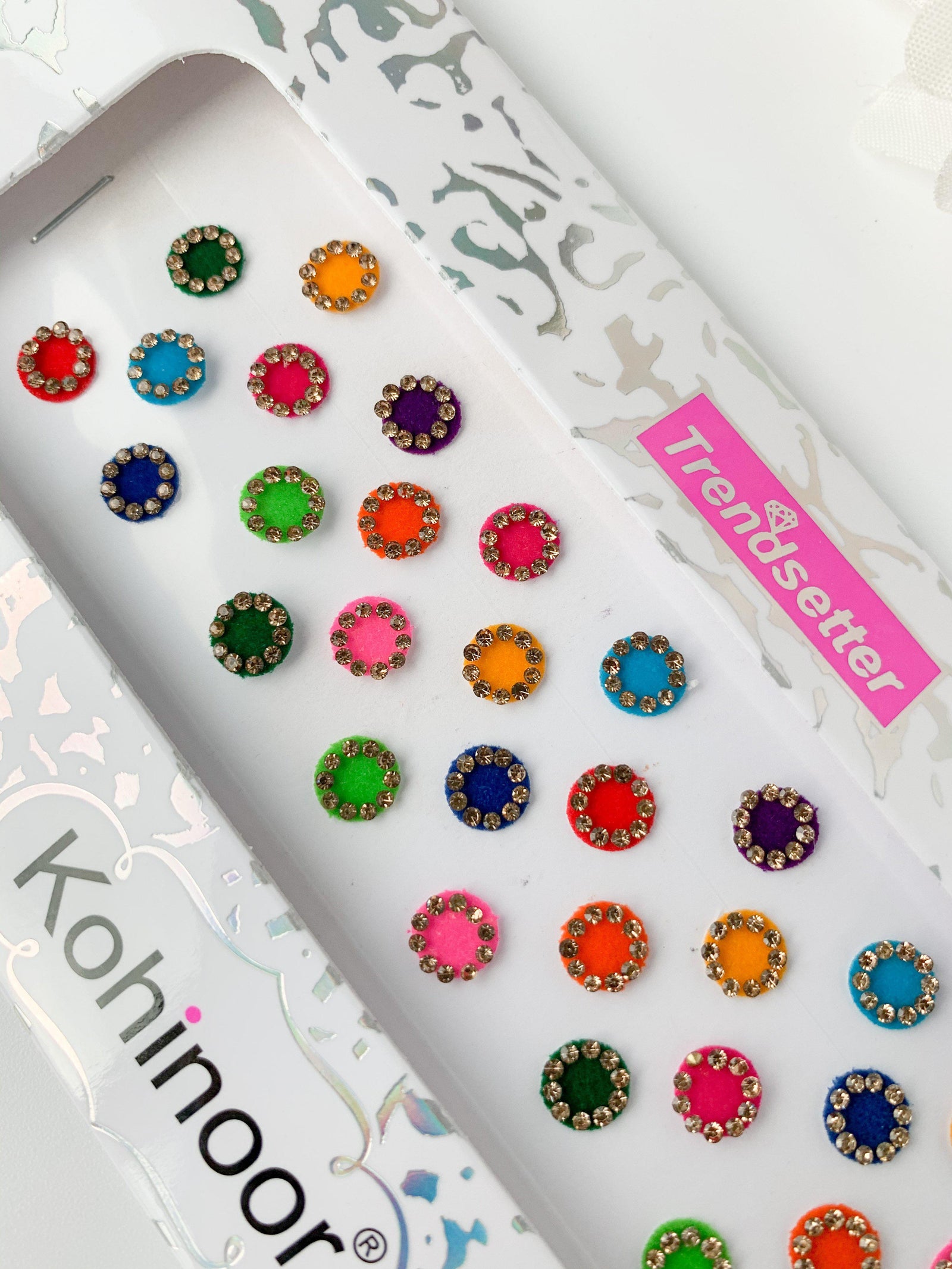Assorted Round Rhinestone Bindis Bindis THE KUNDAN SHOP 