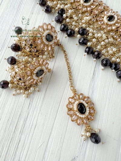 Rebel in Black Necklace Sets THE KUNDAN SHOP 