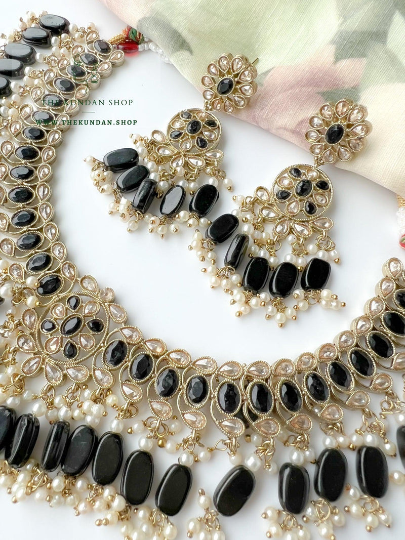 Tonights Best in Black Necklace Sets THE KUNDAN SHOP 