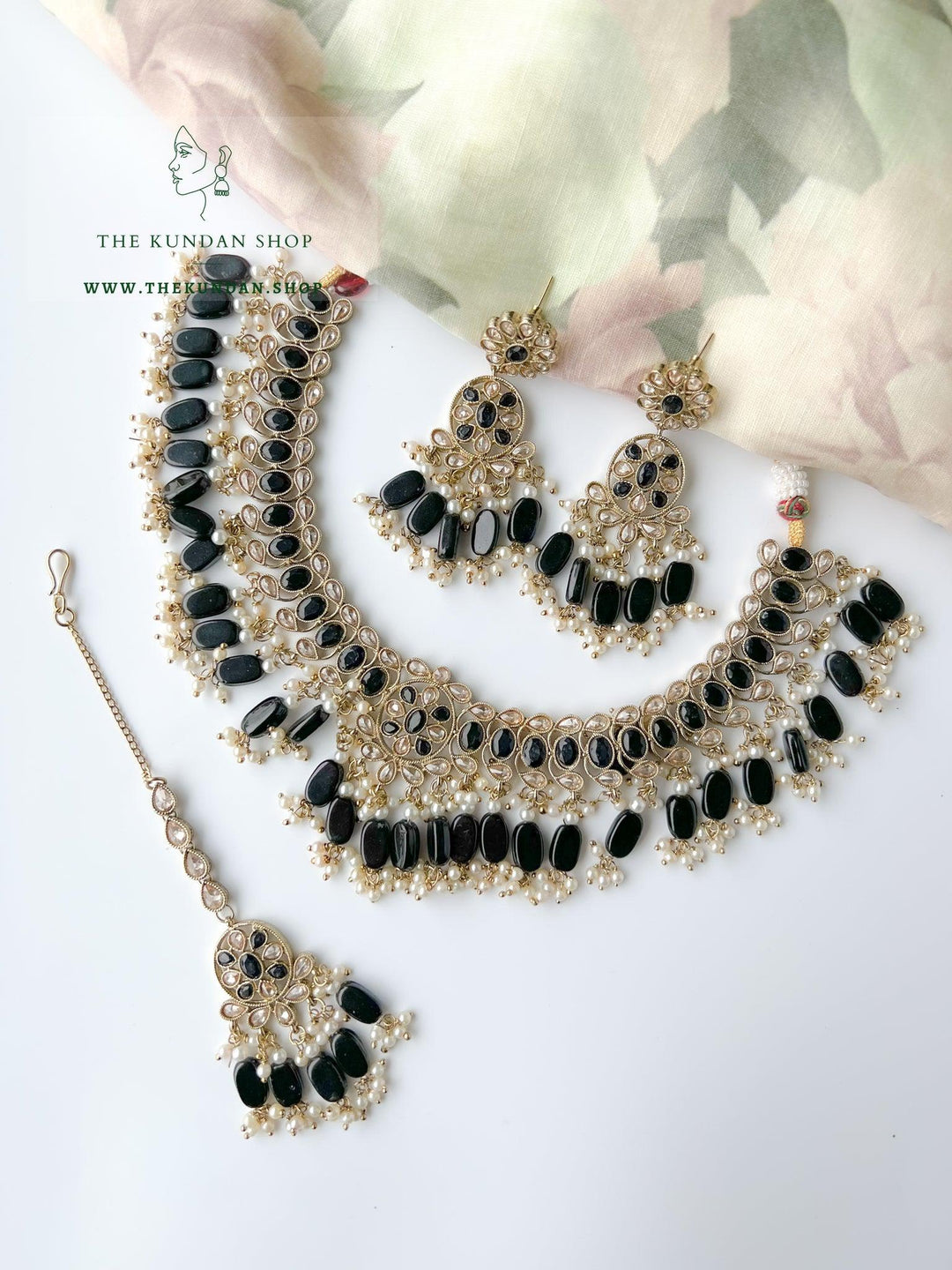Tonights Best in Black Necklace Sets THE KUNDAN SHOP 