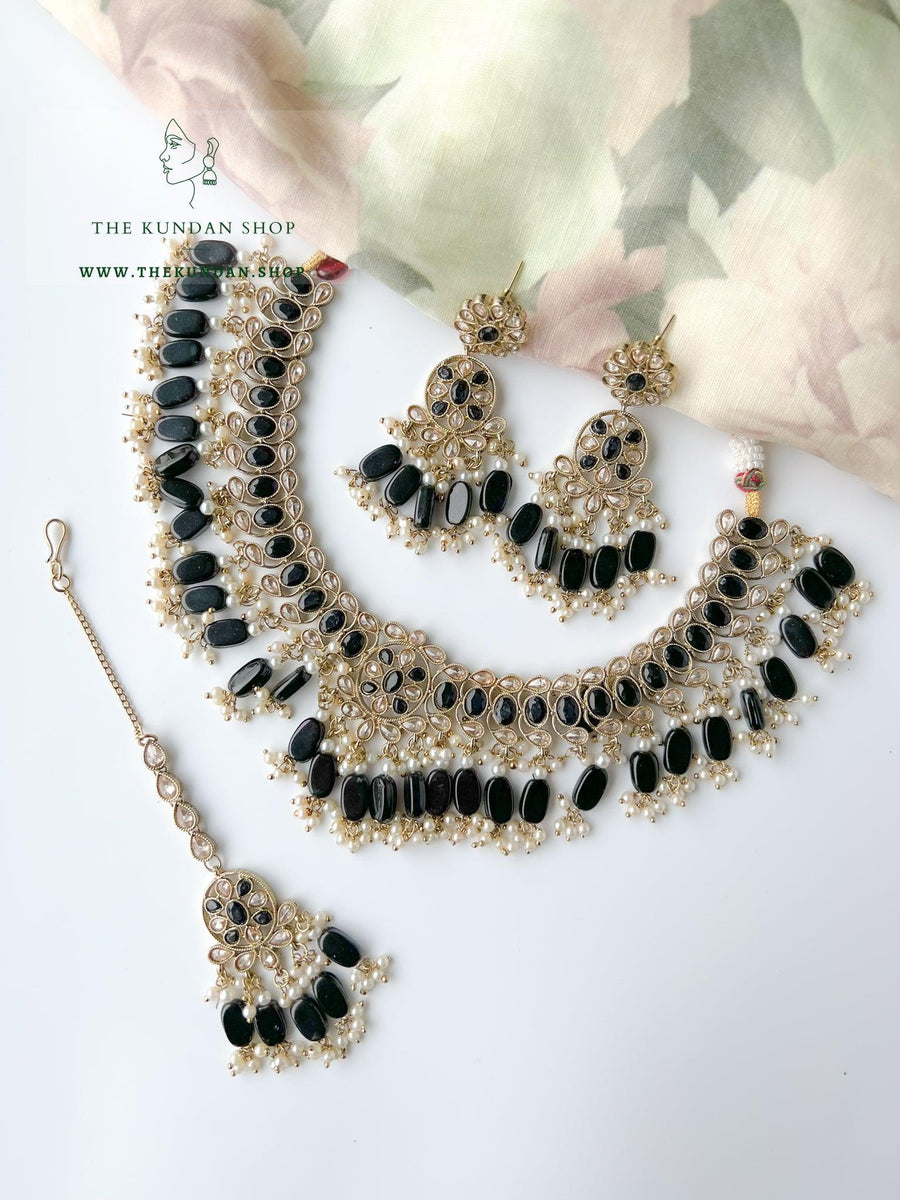 Tonights Best in Black Necklace Sets THE KUNDAN SHOP 