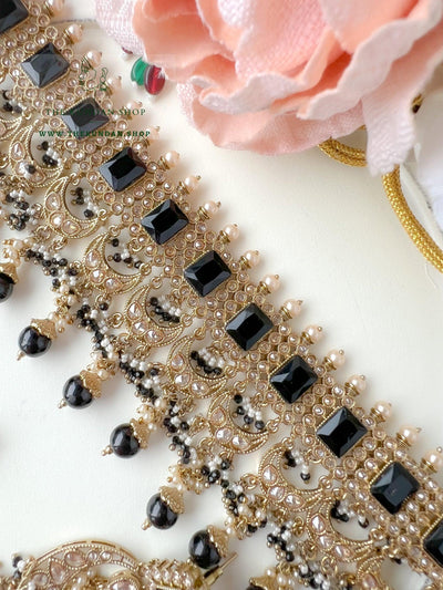 Love Always in Black Necklace Sets THE KUNDAN SHOP 
