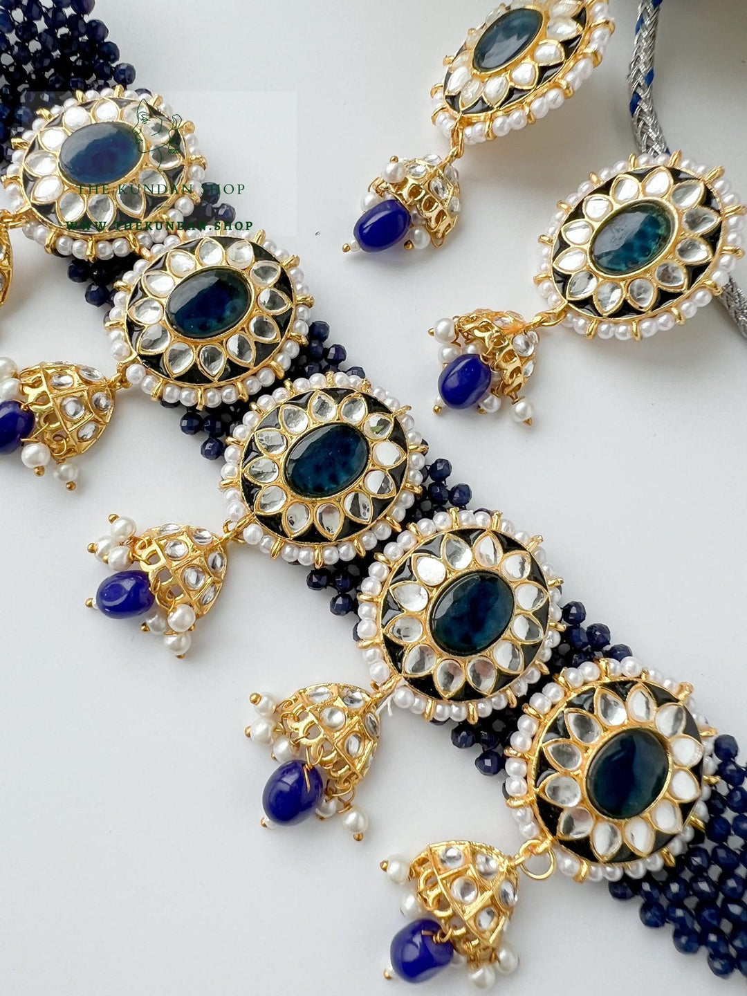 Fresh Start in Blue Necklace Sets THE KUNDAN SHOP 