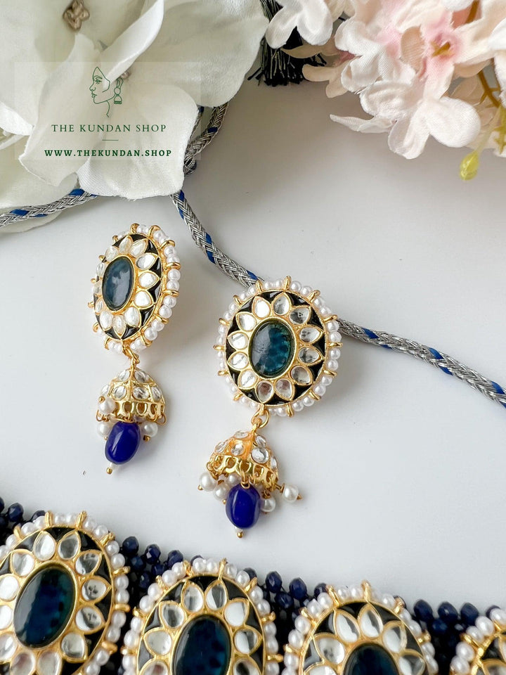 Fresh Start in Blue Necklace Sets THE KUNDAN SHOP 