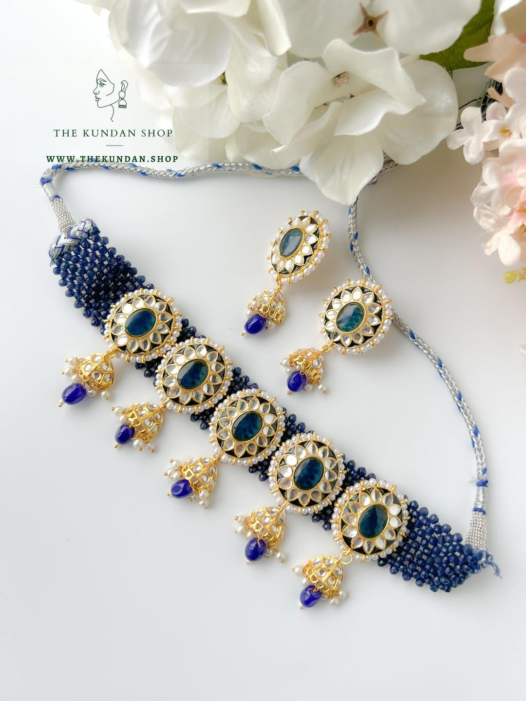 Fresh Start in Blue Necklace Sets THE KUNDAN SHOP 
