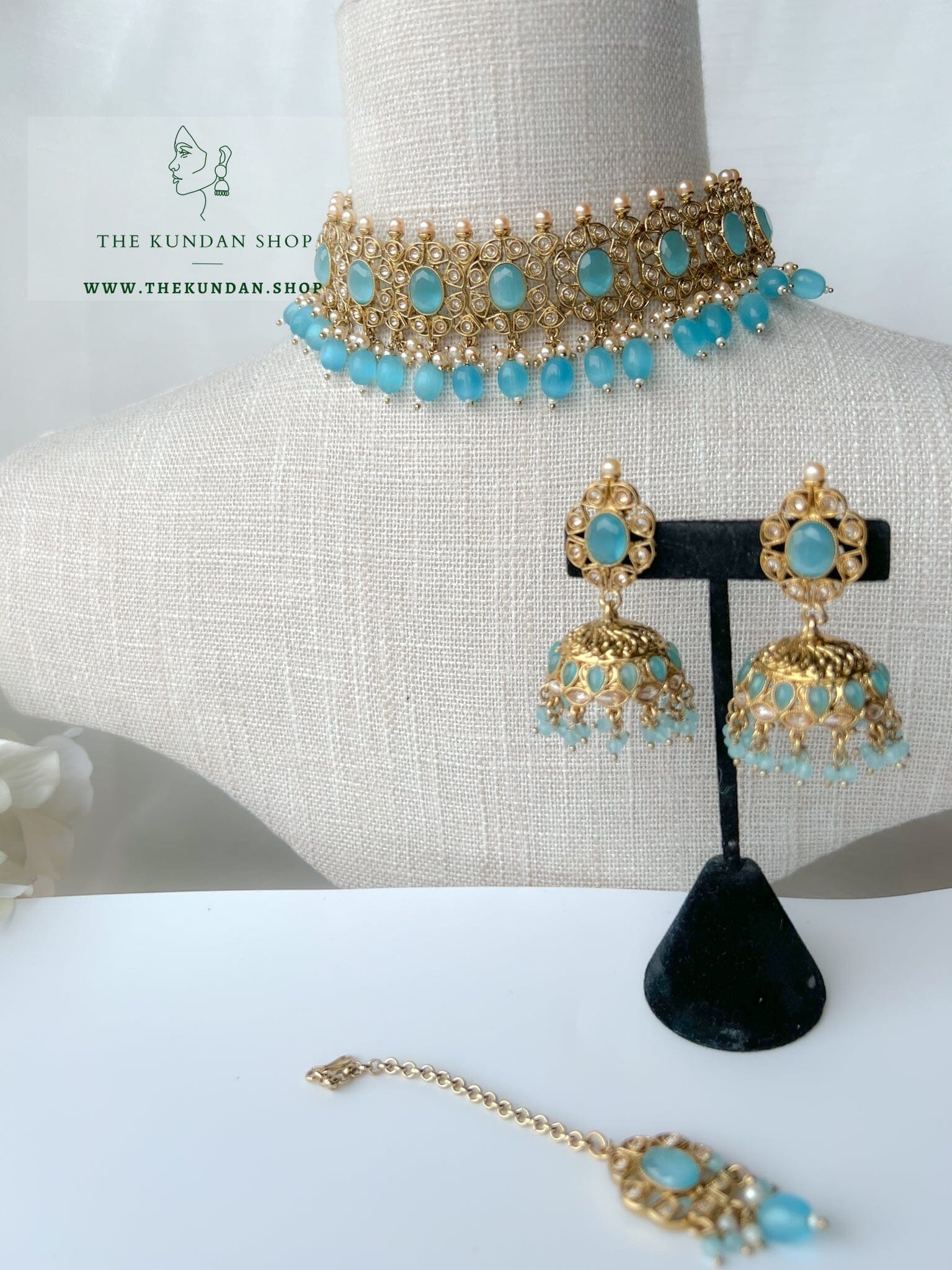 Reunite in Blue Necklace Sets THE KUNDAN SHOP 