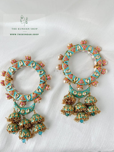 Meenakari Textures in Blue Bangles THE KUNDAN SHOP 