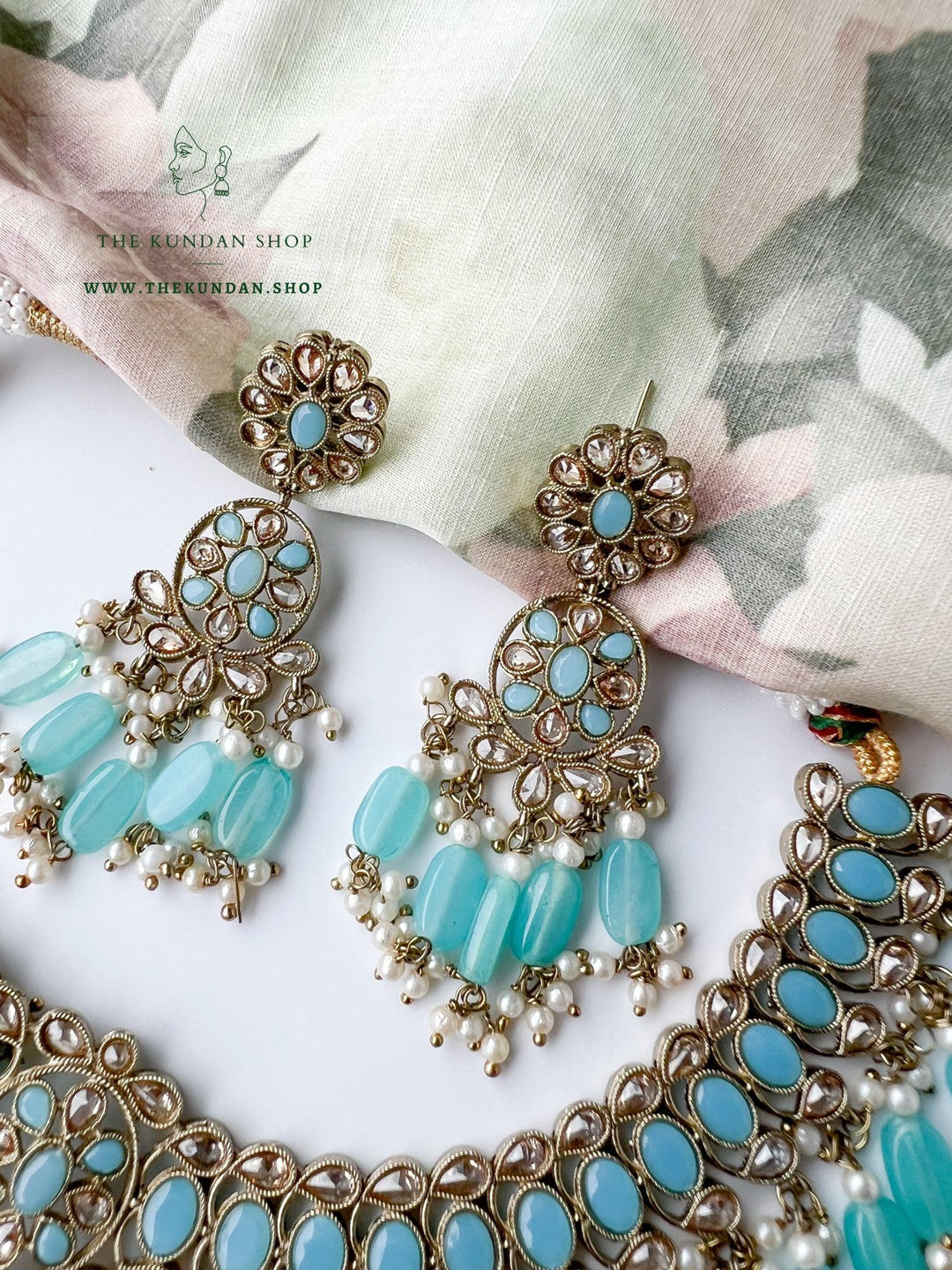 Tonights Best in Blue Necklace Sets THE KUNDAN SHOP 