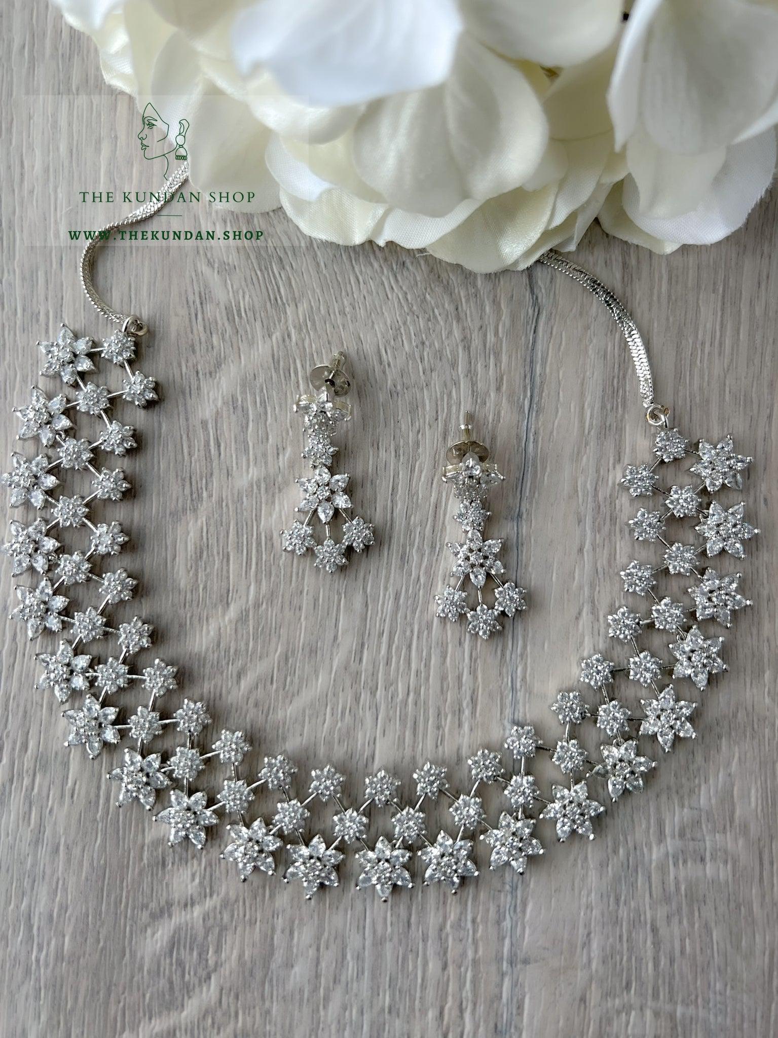 Undeniable 2.0 in Silver Necklace Sets THE KUNDAN SHOP 