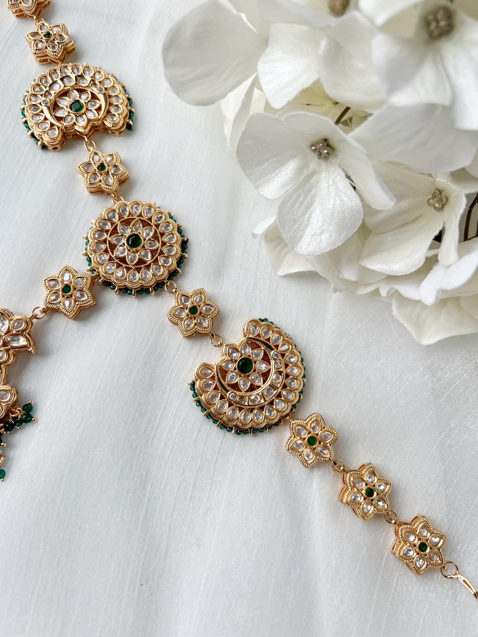 Insisted in Kundan - Headband Mathapathi THE KUNDAN SHOP 