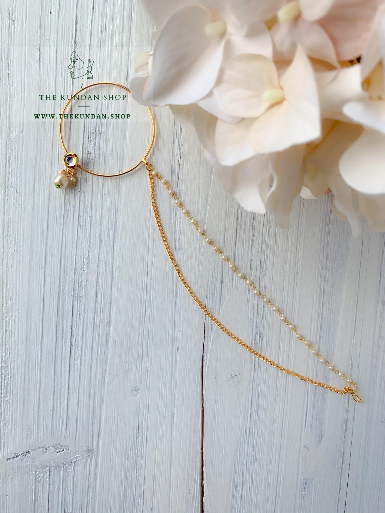 Single Stone // Bridal Nath Naath THE KUNDAN SHOP 