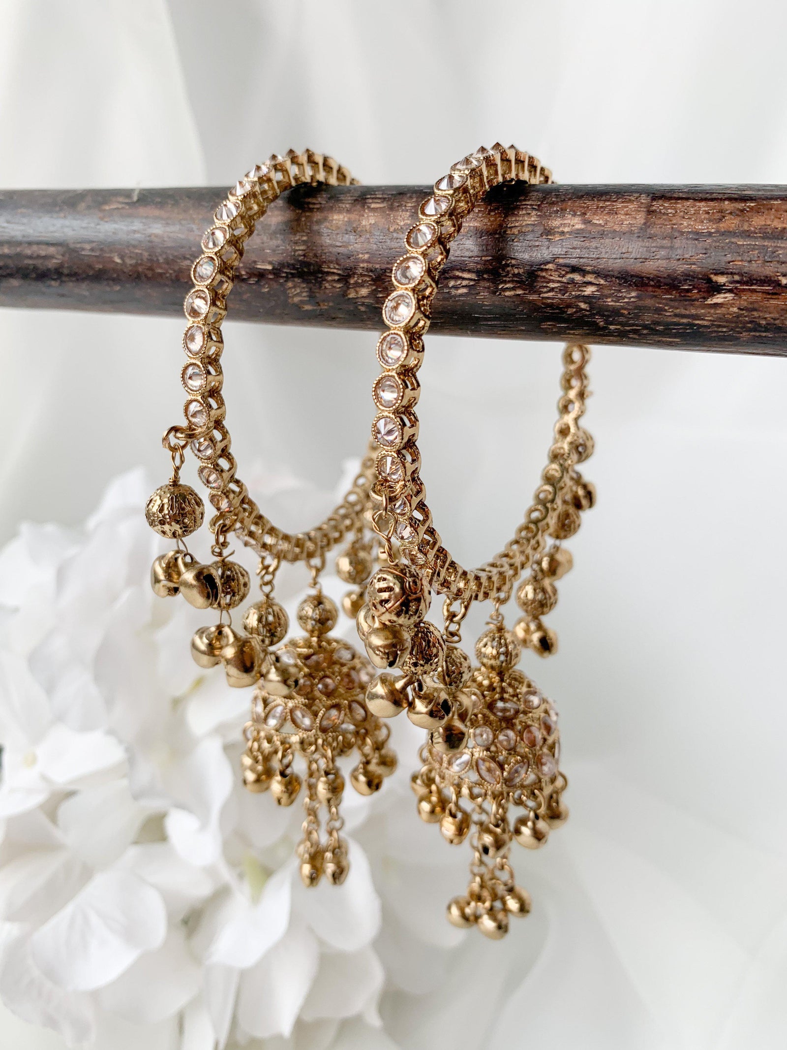 Ghungroo Jhumki Bangles 2.0 Bangles THE KUNDAN SHOP 