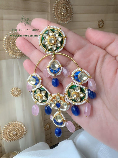Galaxy Chaandbaalis in Kundan Earrings THE KUNDAN SHOP 