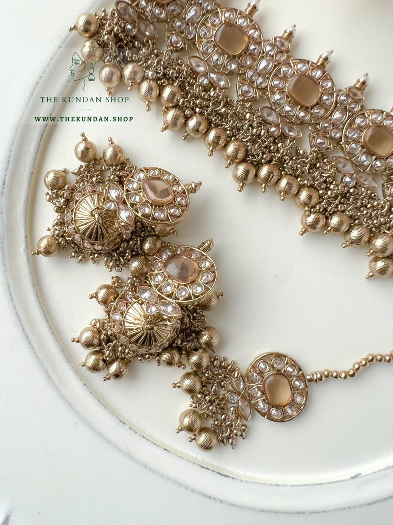 Temptation in Gold Necklace Sets THE KUNDAN SHOP 