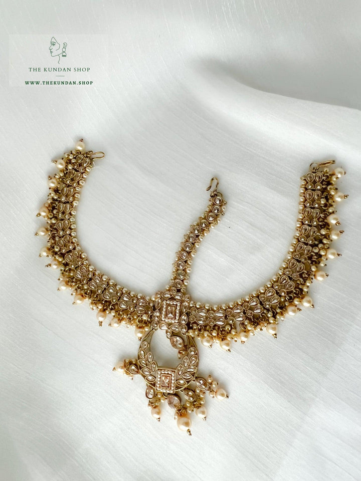 Idealize Bridal Set in Champagne Full Bridal Set THE KUNDAN SHOP 