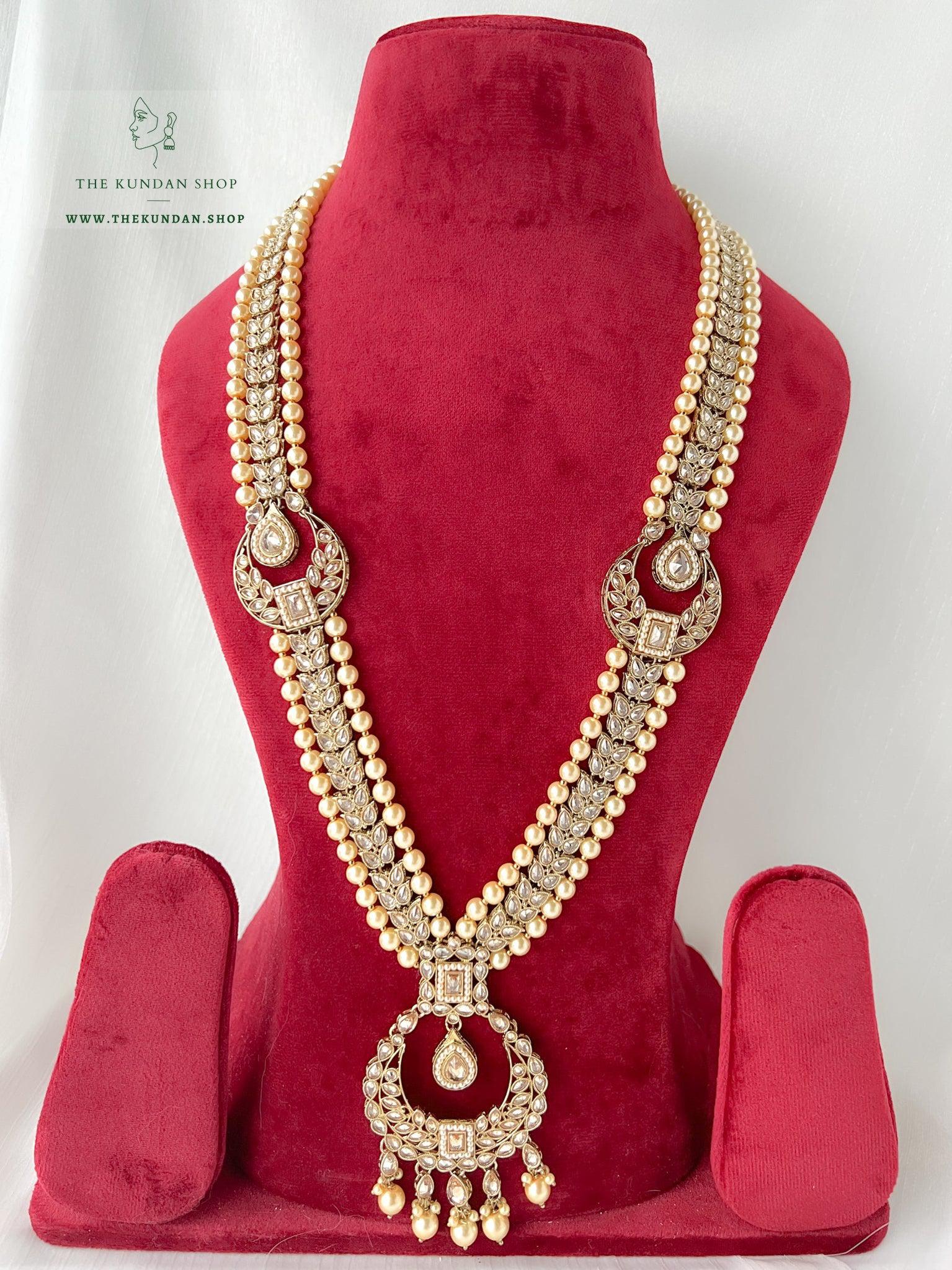 Idealize Bridal Set in Champagne Full Bridal Set THE KUNDAN SHOP 