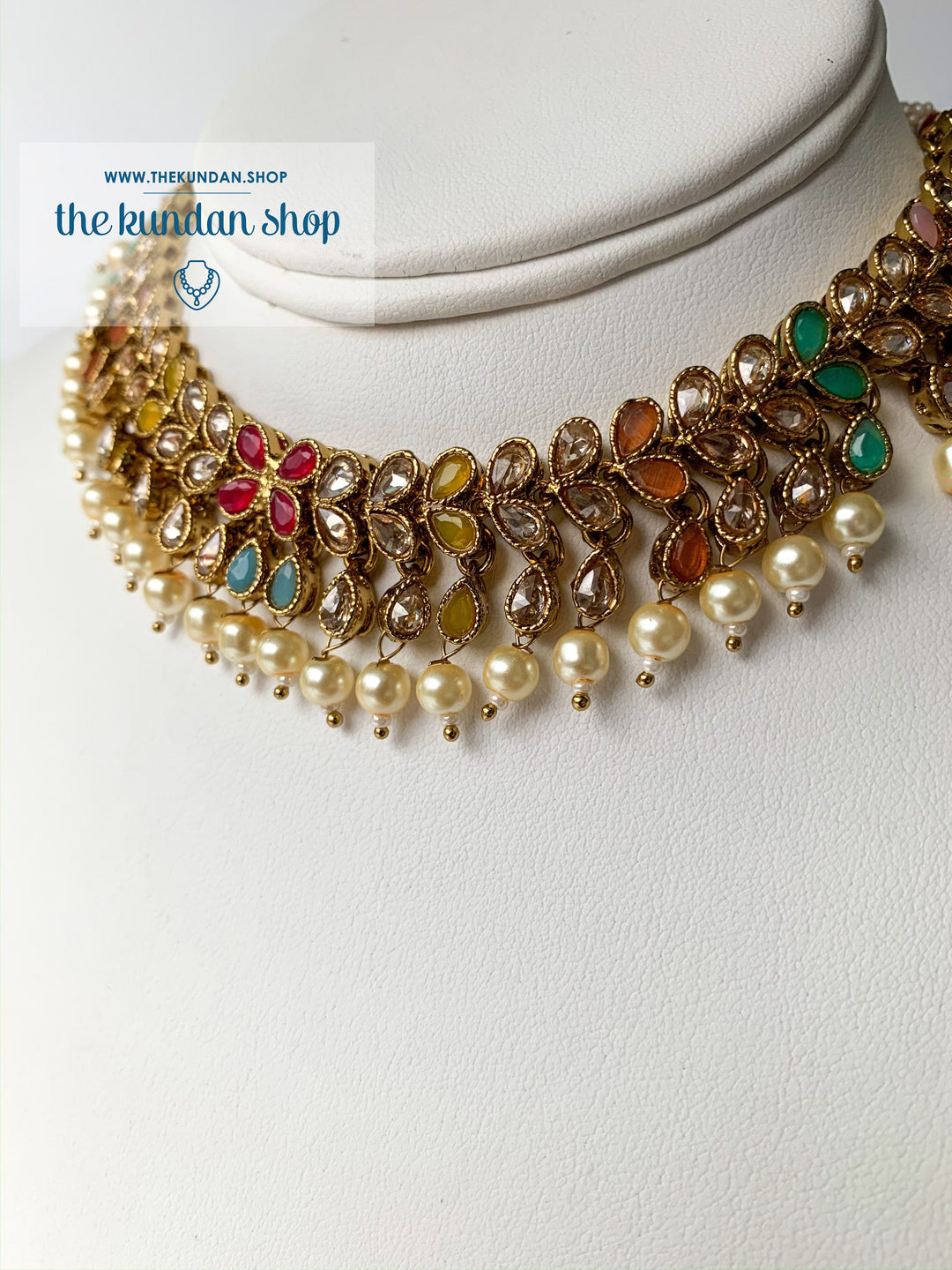 Polki Gems, Necklace Sets - THE KUNDAN SHOP