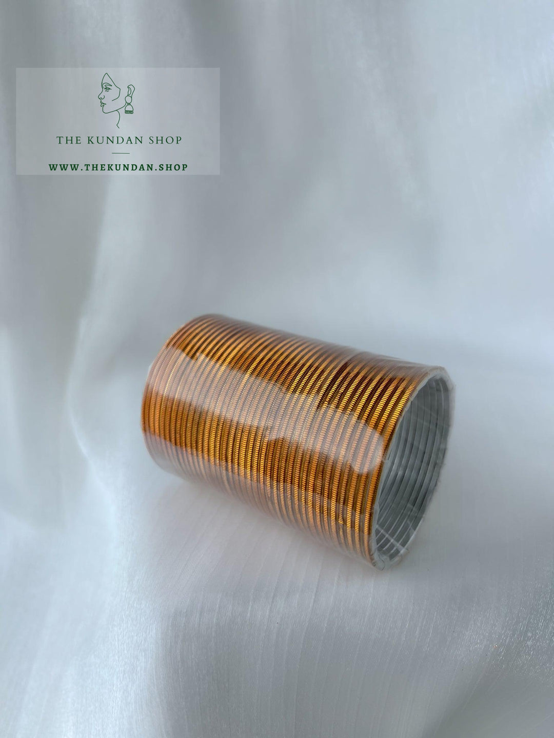 Sheen Bangle Stack - Chrome Yellow Bangles THE KUNDAN SHOP 