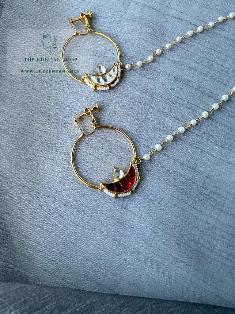 Moonlight Naath Naath THE KUNDAN SHOP Red 