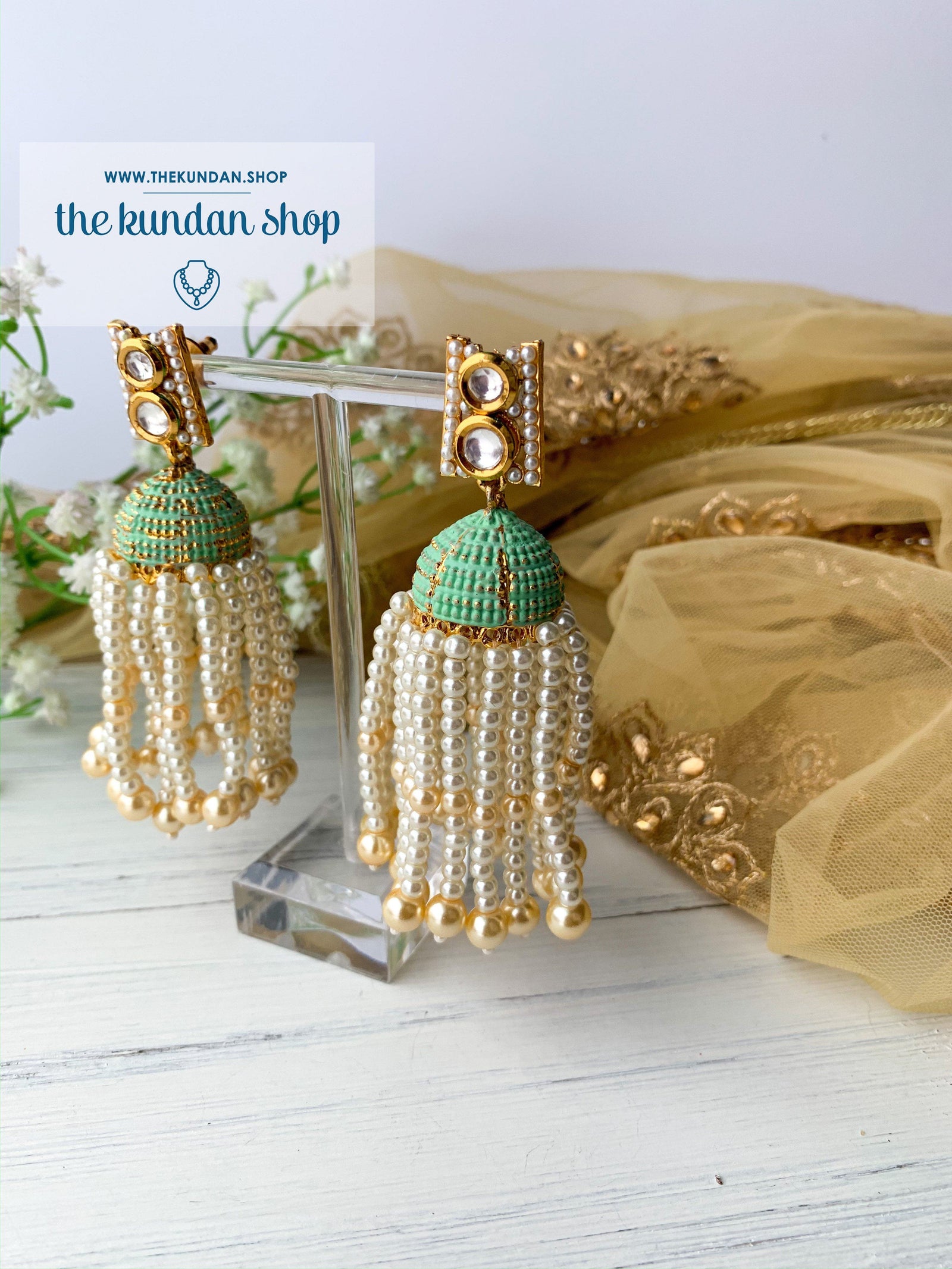 Tassel Dreams - Cream, Necklace Sets - THE KUNDAN SHOP
