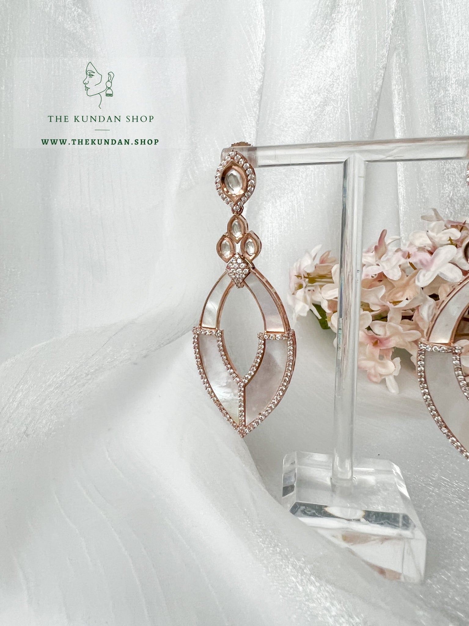 Delicate Earrings THE KUNDAN SHOP 