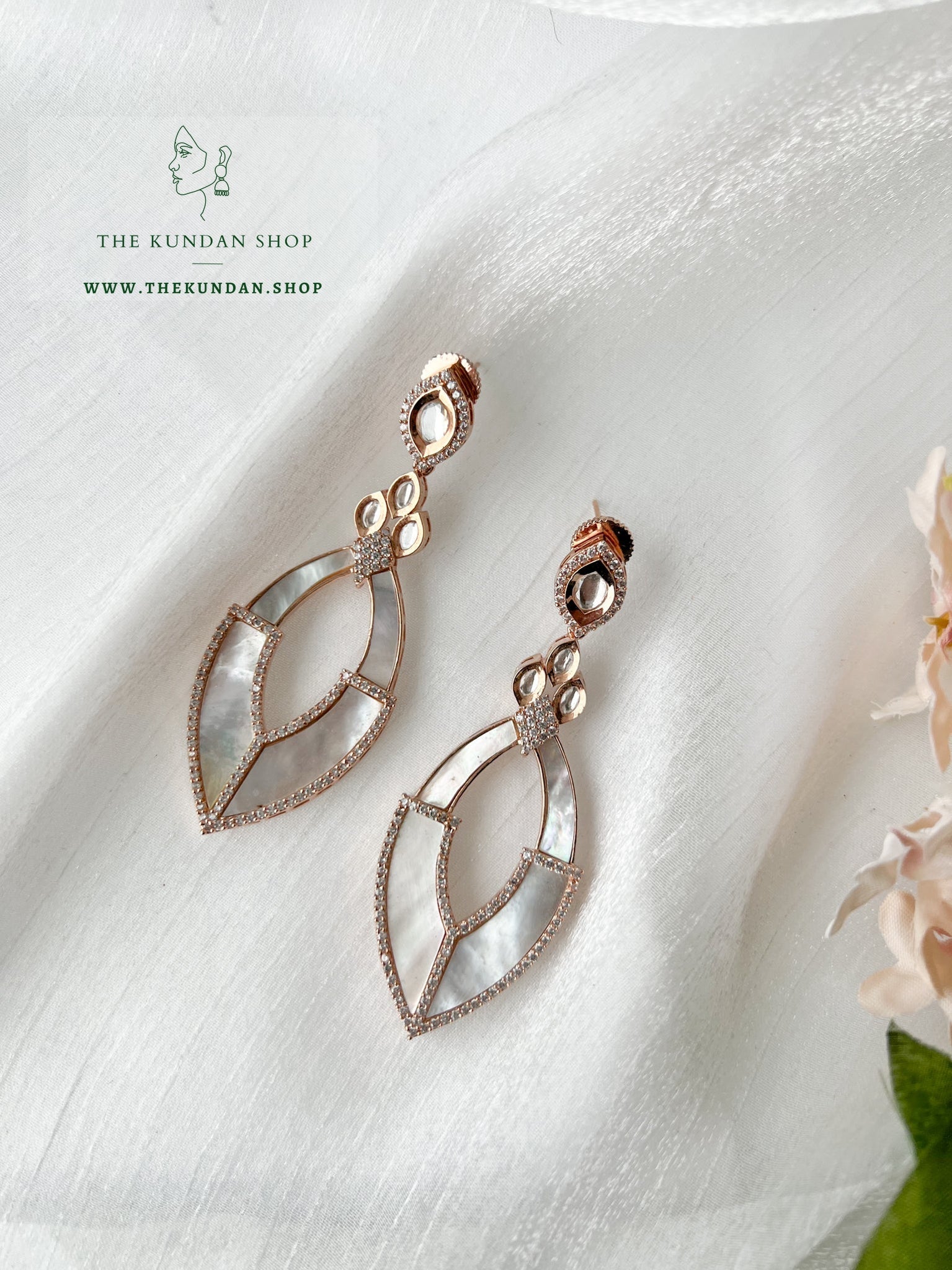 Delicate Earrings THE KUNDAN SHOP 