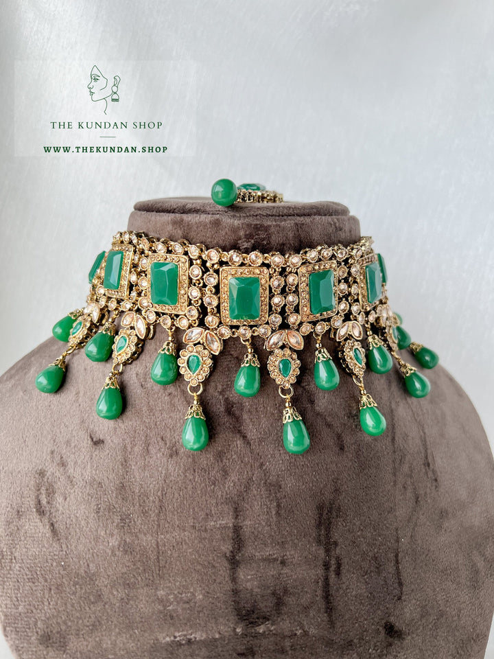 Fearless in Emerald Necklace Sets THE KUNDAN SHOP 