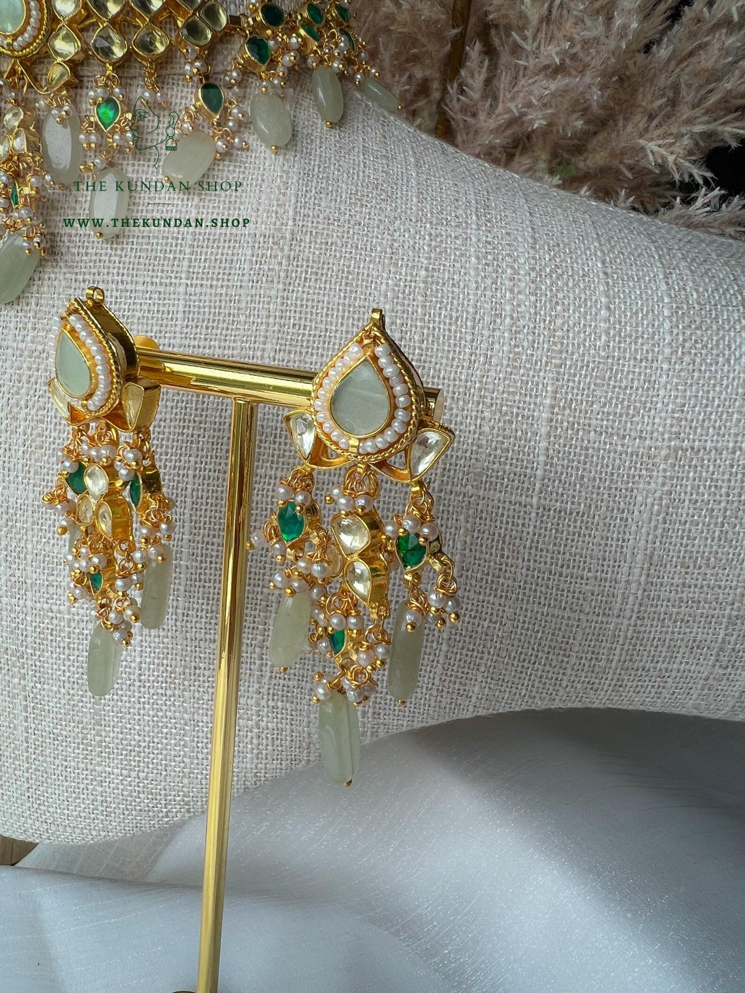 Sensation in Emerald & Mint Necklace Sets THE KUNDAN SHOP 