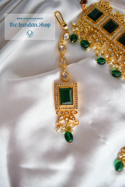 Regality in Emerald Necklace Sets THE KUNDAN SHOP 