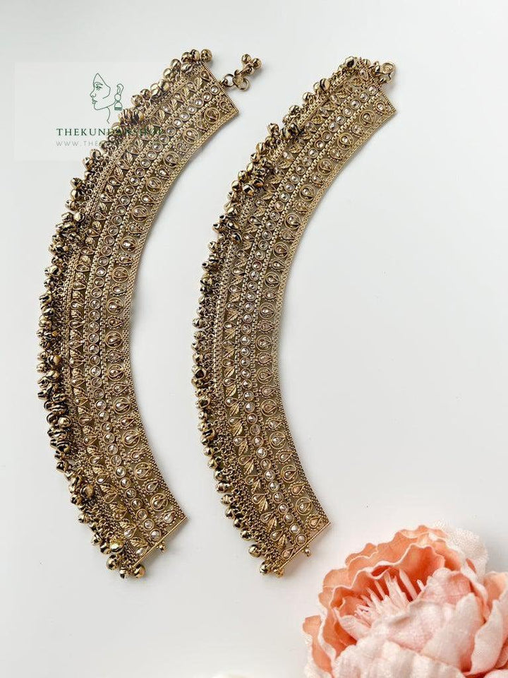 Opulent Anklets with Ghungroos Anklets THE KUNDAN SHOP 