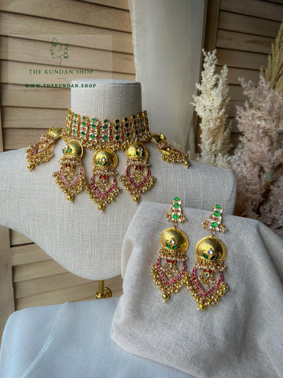 Spiritual Kundan in Gold Necklace Sets THE KUNDAN SHOP 