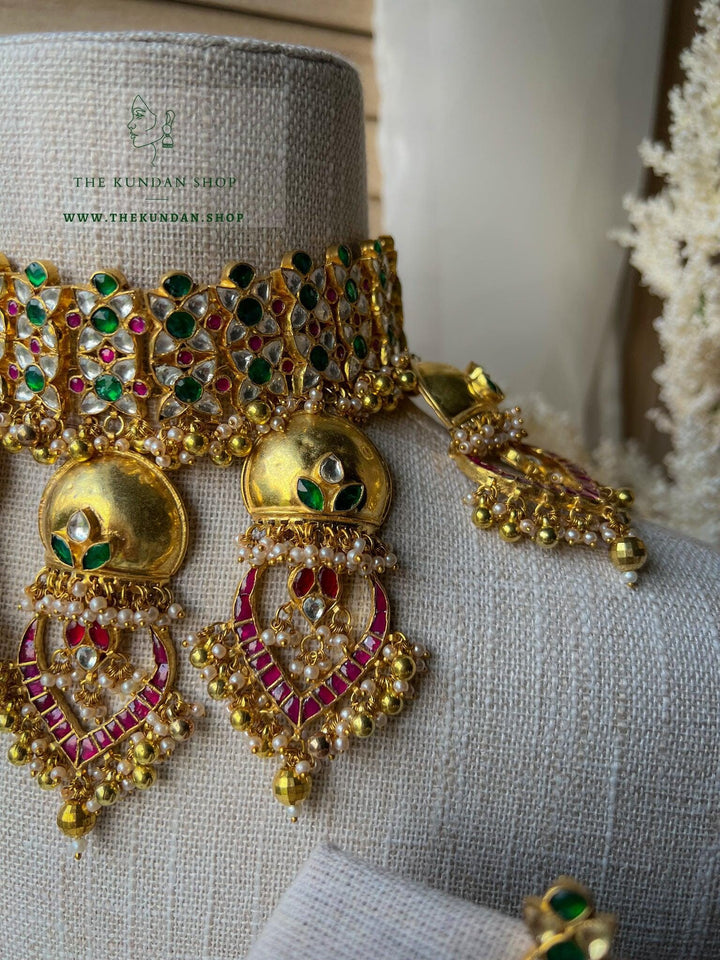 Spiritual Kundan in Gold Necklace Sets THE KUNDAN SHOP 
