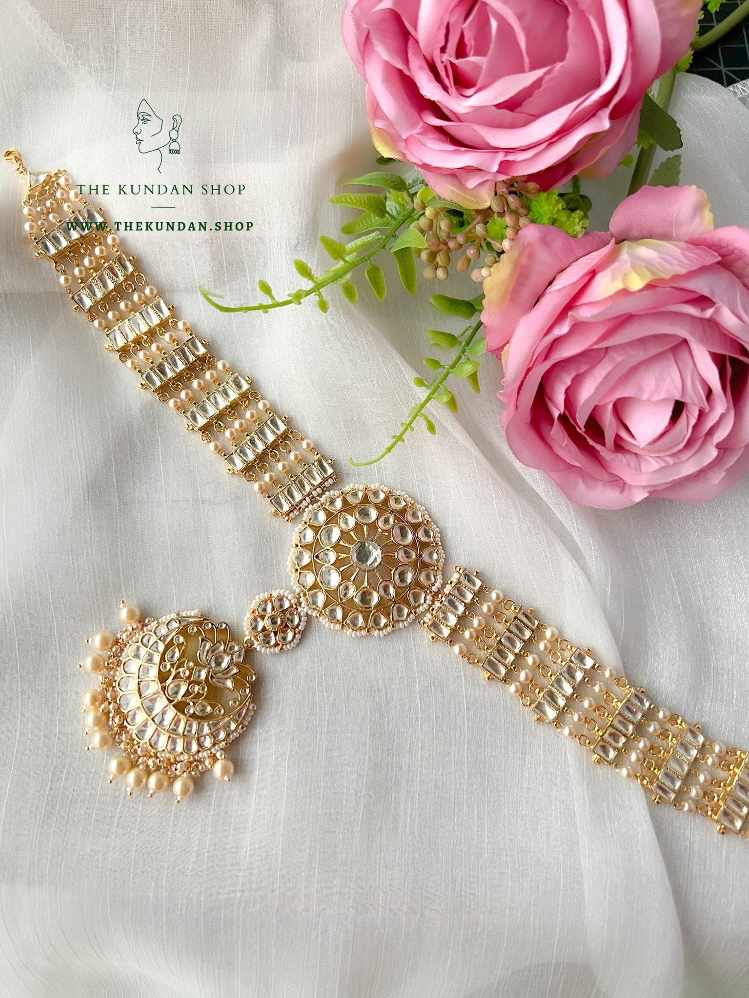 Glimmer // Bridal Headband Mathapathi THE KUNDAN SHOP 