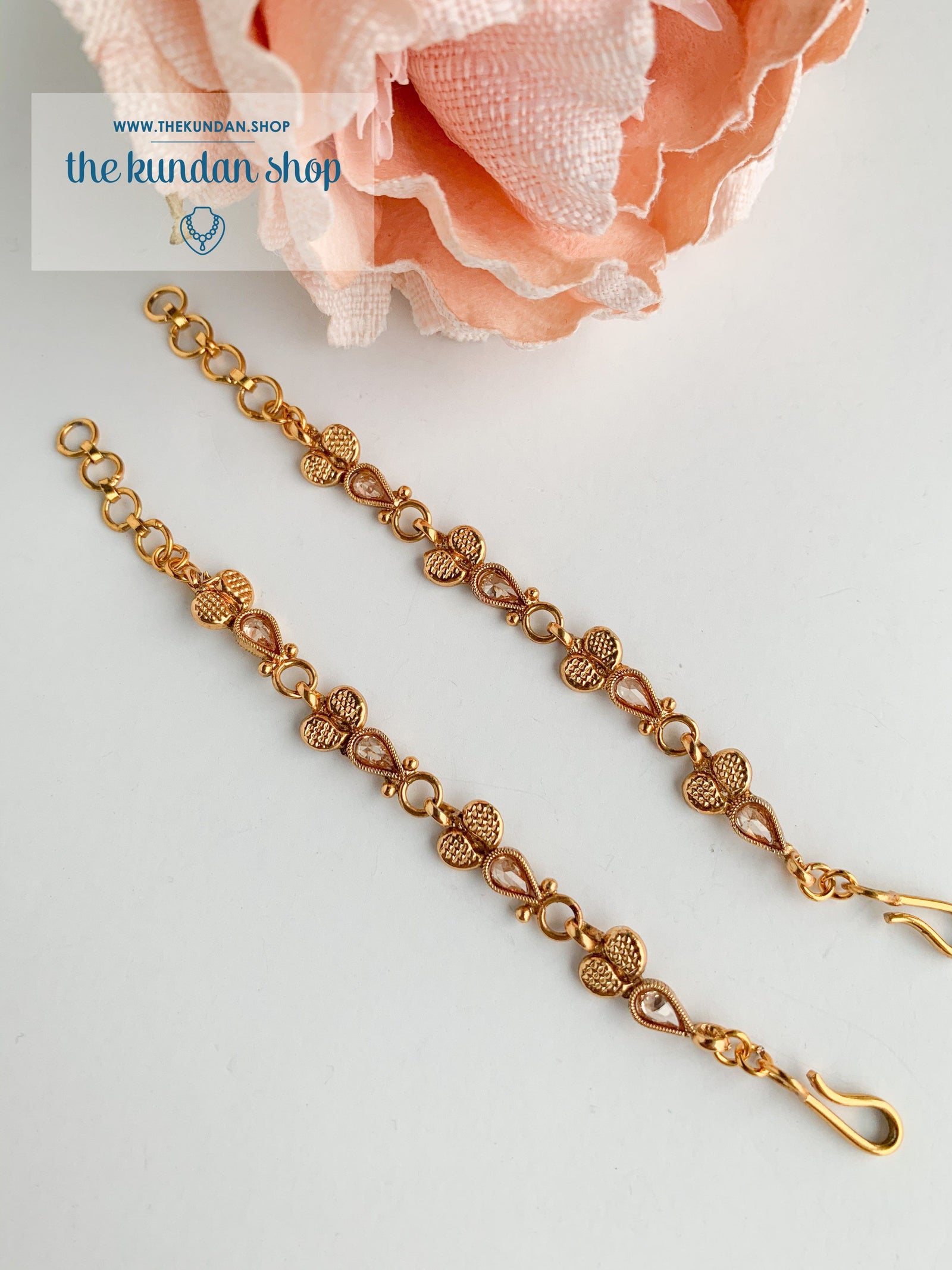 Single Gold Polki Sahara Sahara Earrings THE KUNDAN SHOP 